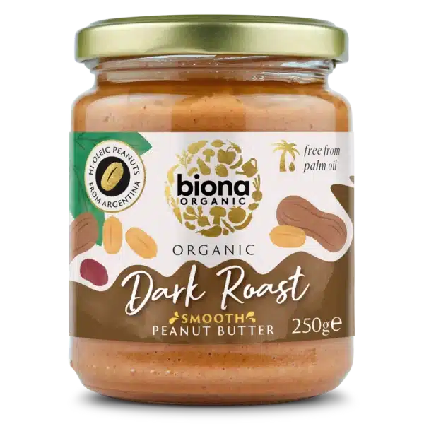 Biona Bio Sötét pörkölésű krémes mogyoróvaj - tengeri sóval 250g