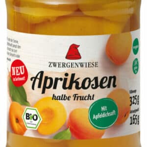 Zwergenwiese BIO Sárgabarack befőtt 325g