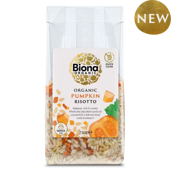 Előrendelés: Biona BIO Sütőtökös rizottó 210g
