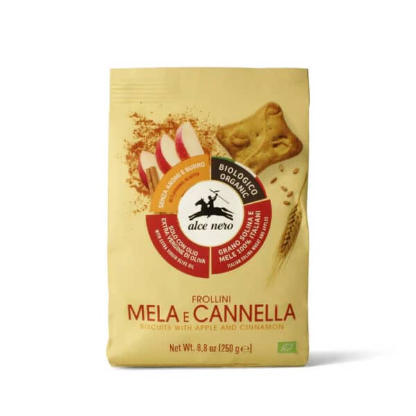 Alce Nero BIO Almás-fahéjas keksz 250g