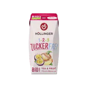 Höllinger BIO Őszibarack-maracuja cukormentes frissítő 200ml