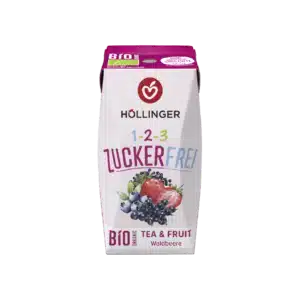Höllinger BIO Erdei gyümölcs cukormentes frissítő 200ml