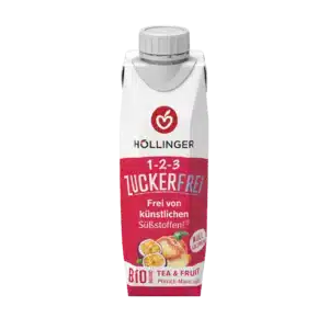 Höllinger BIO Őszibarack-maracuja cukormentes frissítő 300ml