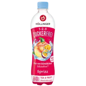Höllinger BIO Őszibarack-maracuja cukormentes frissítő 500ml