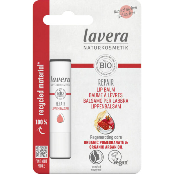 lavera LIPS ajakbalzsam regeneráló VEGÁN 4,5g