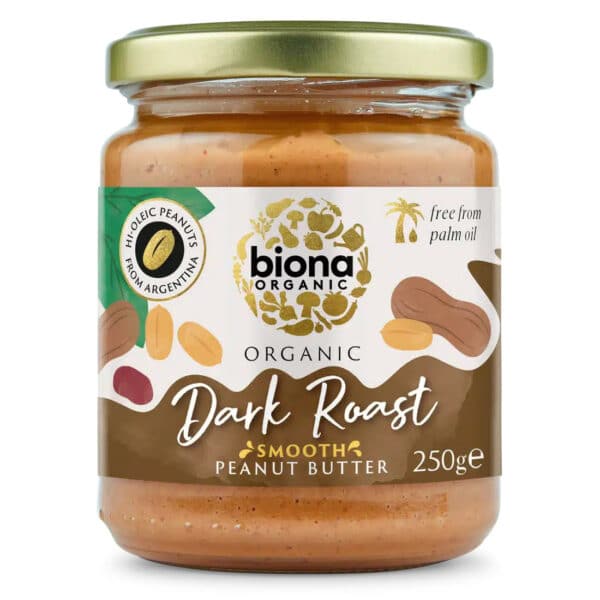 Biona Bio Sötét pörkölésű krémes mogyoróvaj - tengeri sóval 250g