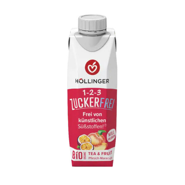 Höllinger BIO Őszibarack-maracuja cukormentes frissítő 300ml
