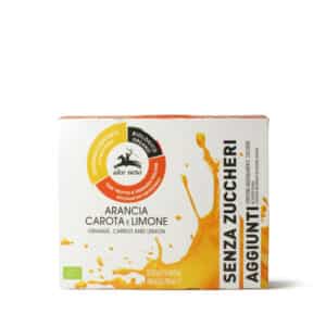 Alce Nero BIO Narancs-, sárgarépa- és citrom ital, hozzáadott cukor nélkül 3x200ml