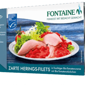 Fontaine Hering bio paradicsomszószban 200g