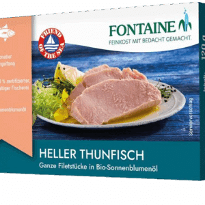 Fontaine Sárgaúszójú tonhal bio napraforgóolajban 120g