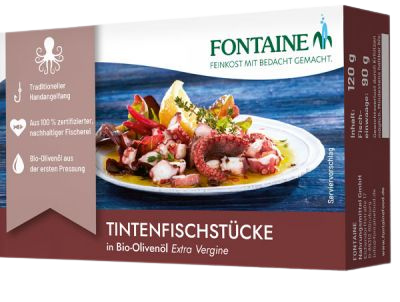 Fontaine Humboldt-tintahal csápok bio olívaolajban 120g