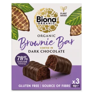 Biona BIO Étcsokoládé szelet, brownie 3x40g (120g)