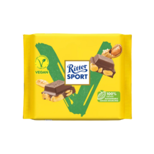 Ritter Sport Vegán Pörkölt földimogyorós csokoládé 100g