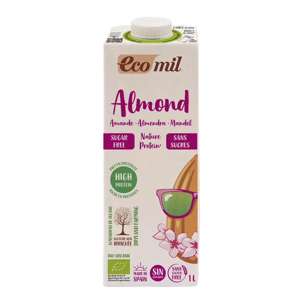 EcoMil BIO Mandulaital proteines édesítő nélkül 1l