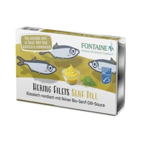 Fontaine Hering bio mustáros kapormártásban 200g