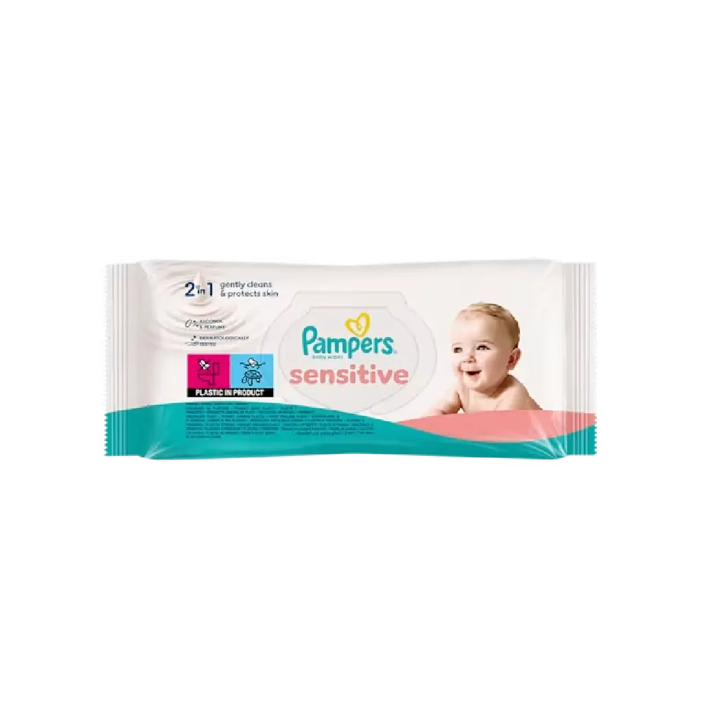 Pampers Babatörlőkendő Sensitive 52x