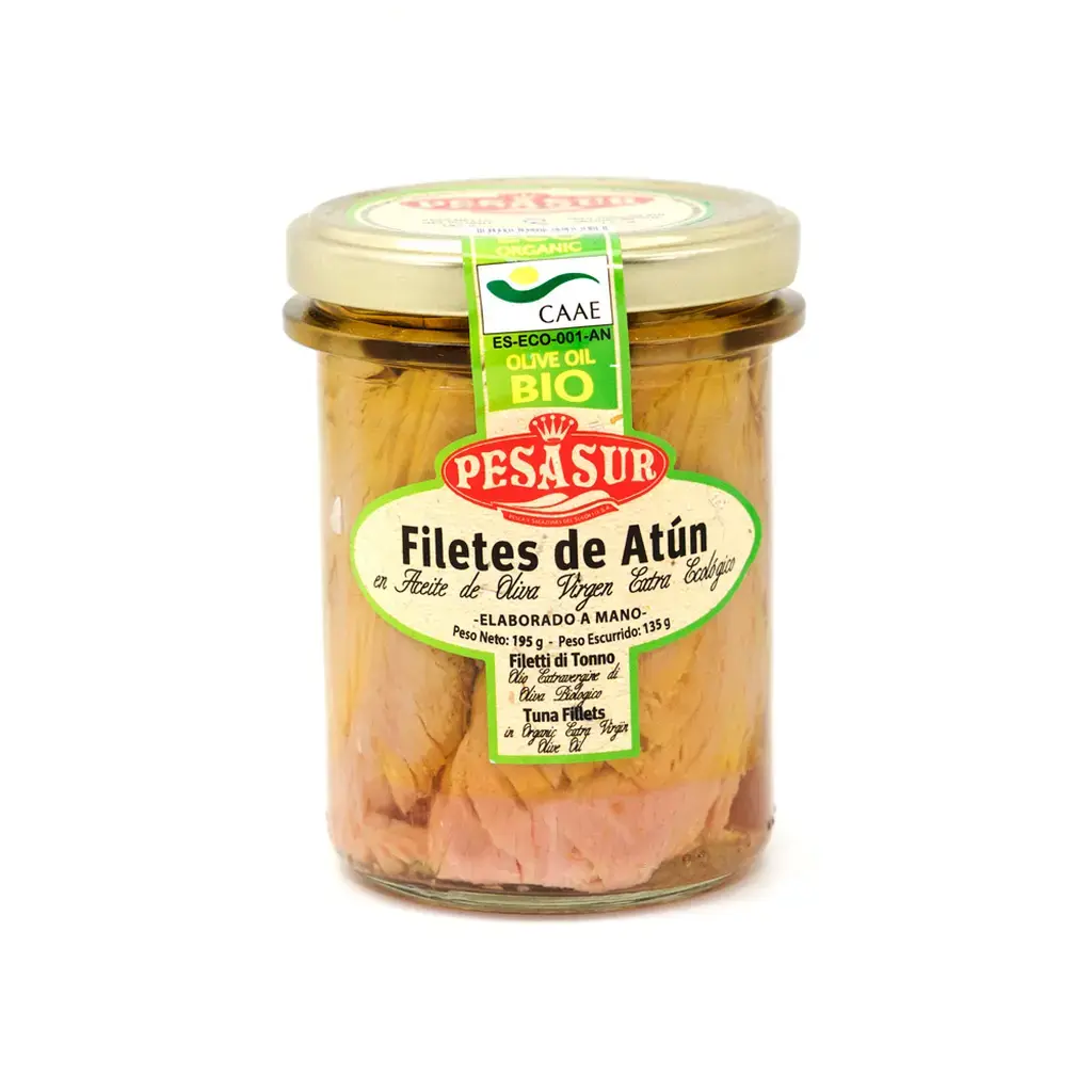 Pesasur Tonhalfilé BIO extra szűz olívaolajban 212ml / 195g