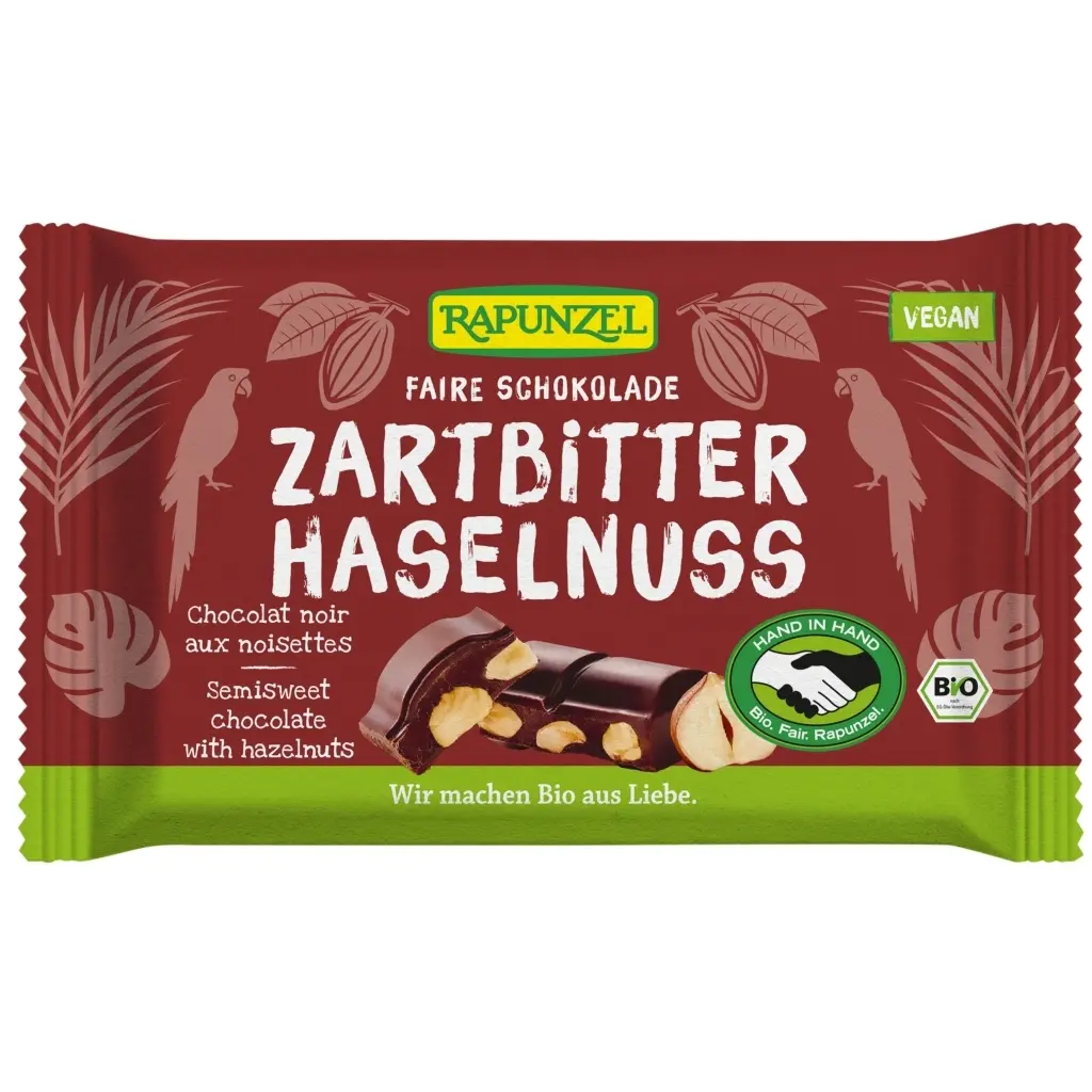 Rapunzel Crist félédes mogyorós csokoládé BIO 100g