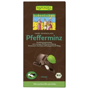Rapunzel Félédes csokoládé mentolos krémmel BIO VEGÁN 100g