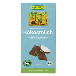 Rapunzel Kókusztejes csokoládé kókuszvirág cukorral, vegán BIO 80g