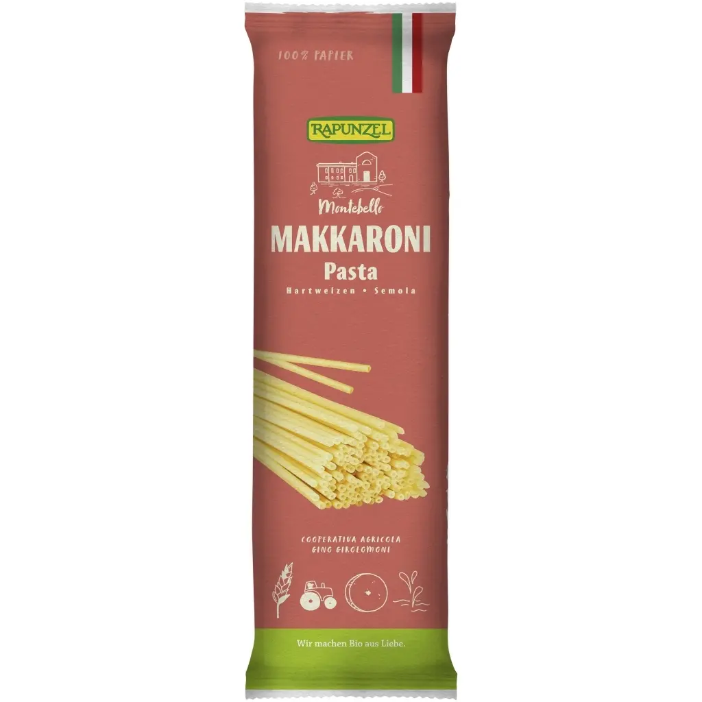Rapunzel Makaróni durum fehér BIO 500g