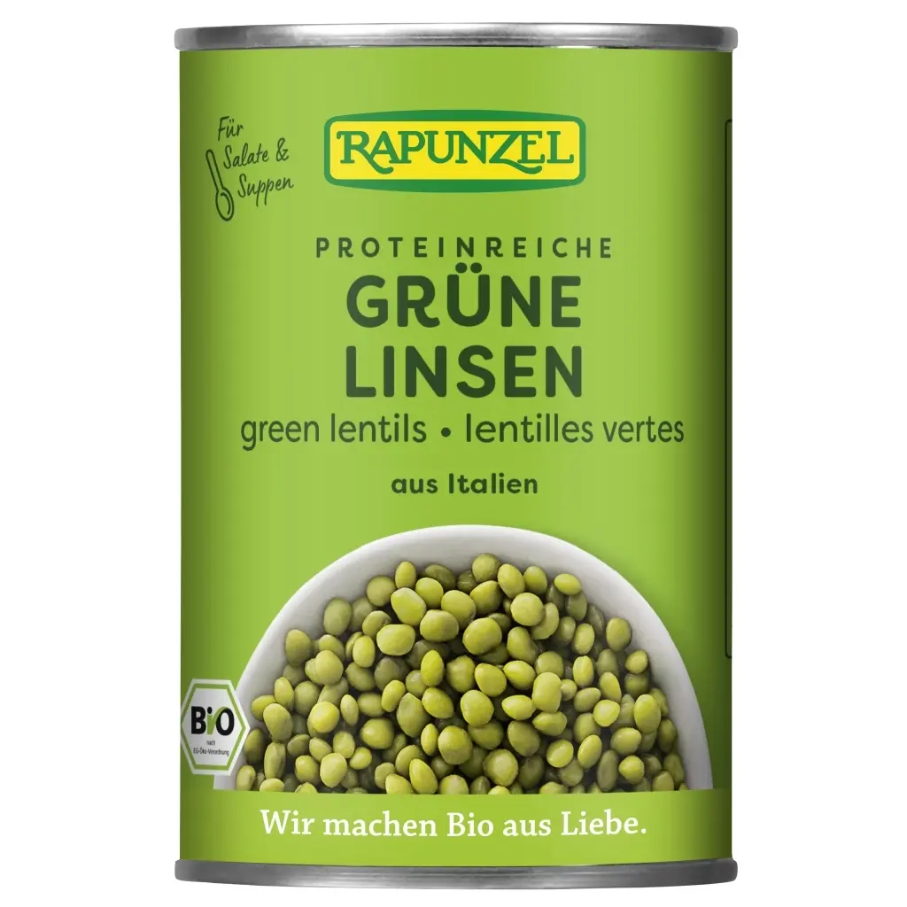 Rapunzel Zöld lencse lében BIO 400g