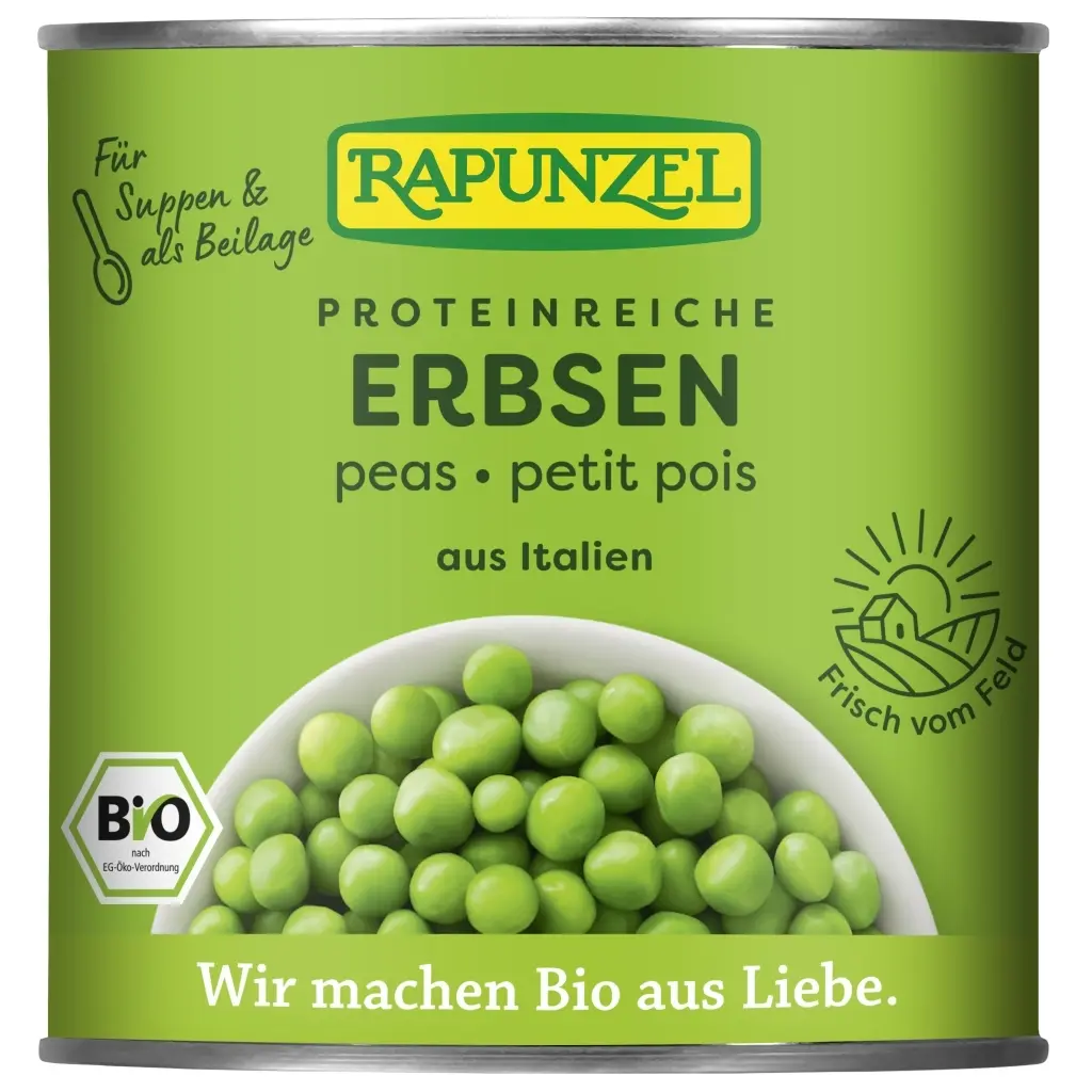 Rapunzel Zöldborsó lében BIO 340g
