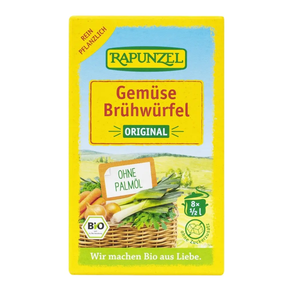 Rapunzel Zöldségleveskocka eredeti BIO 84g