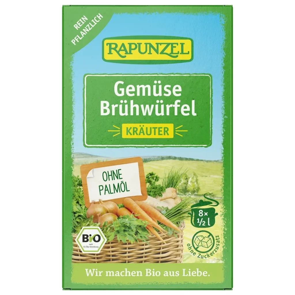 Rapunzel Zöldségleveskocka fűszeres BIO 68g