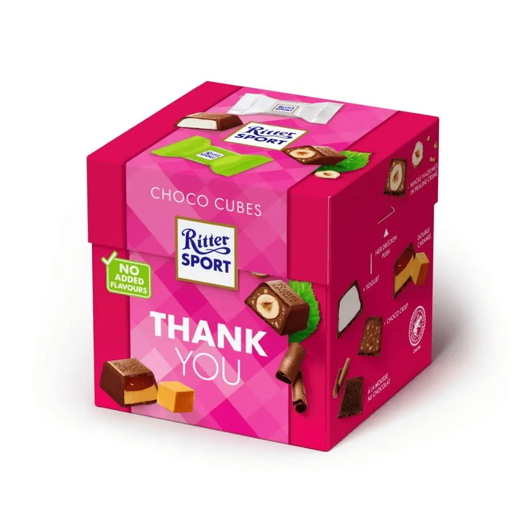 Ritter Sport Choco Cubes Thank You Box